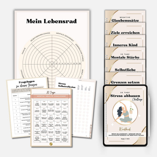 Therapie Tagebuch Set für mentale Stärke & Achtsamkeit