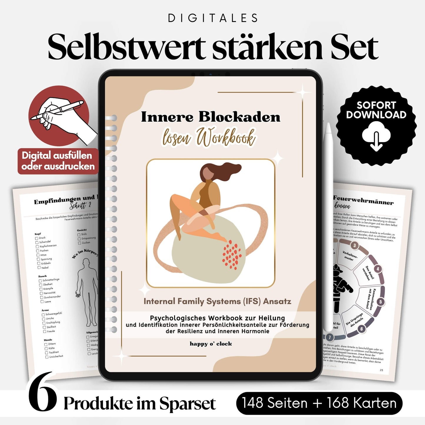 Selbstwert Therapieset - Innere Blockaden lösen und Selbstbewusstsein stärken