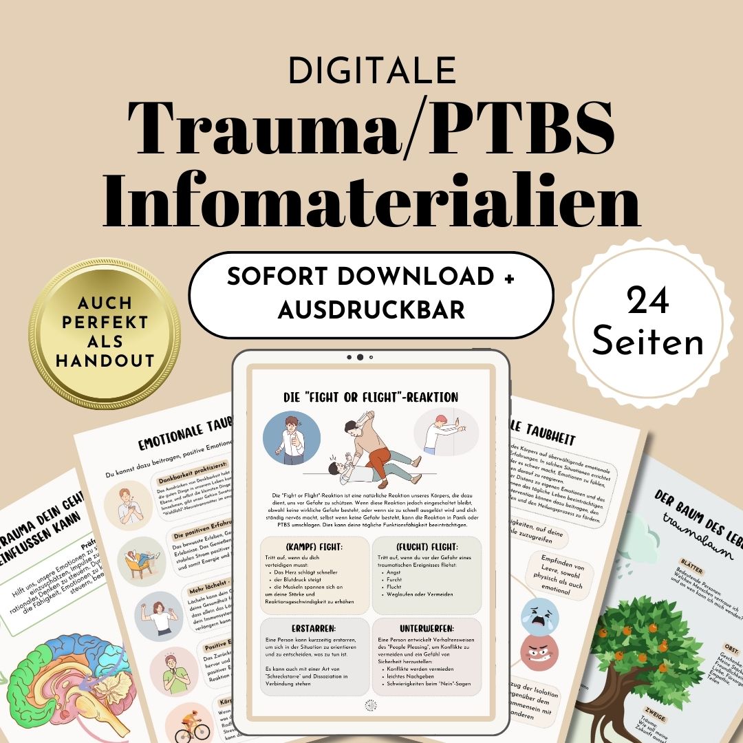 Trauma Infomaterial für Erwachsene