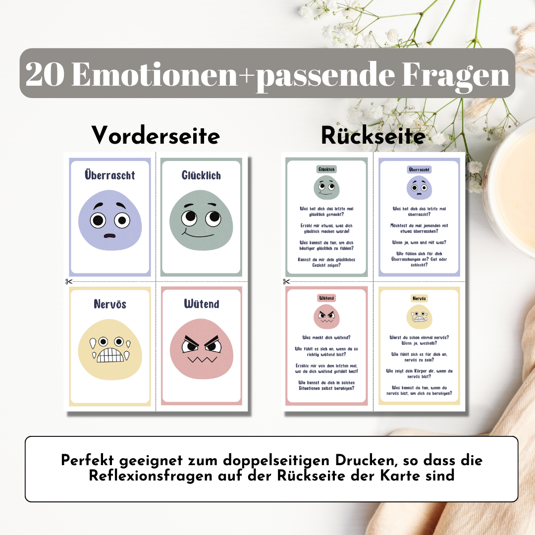 Emotionskarten für Kinder