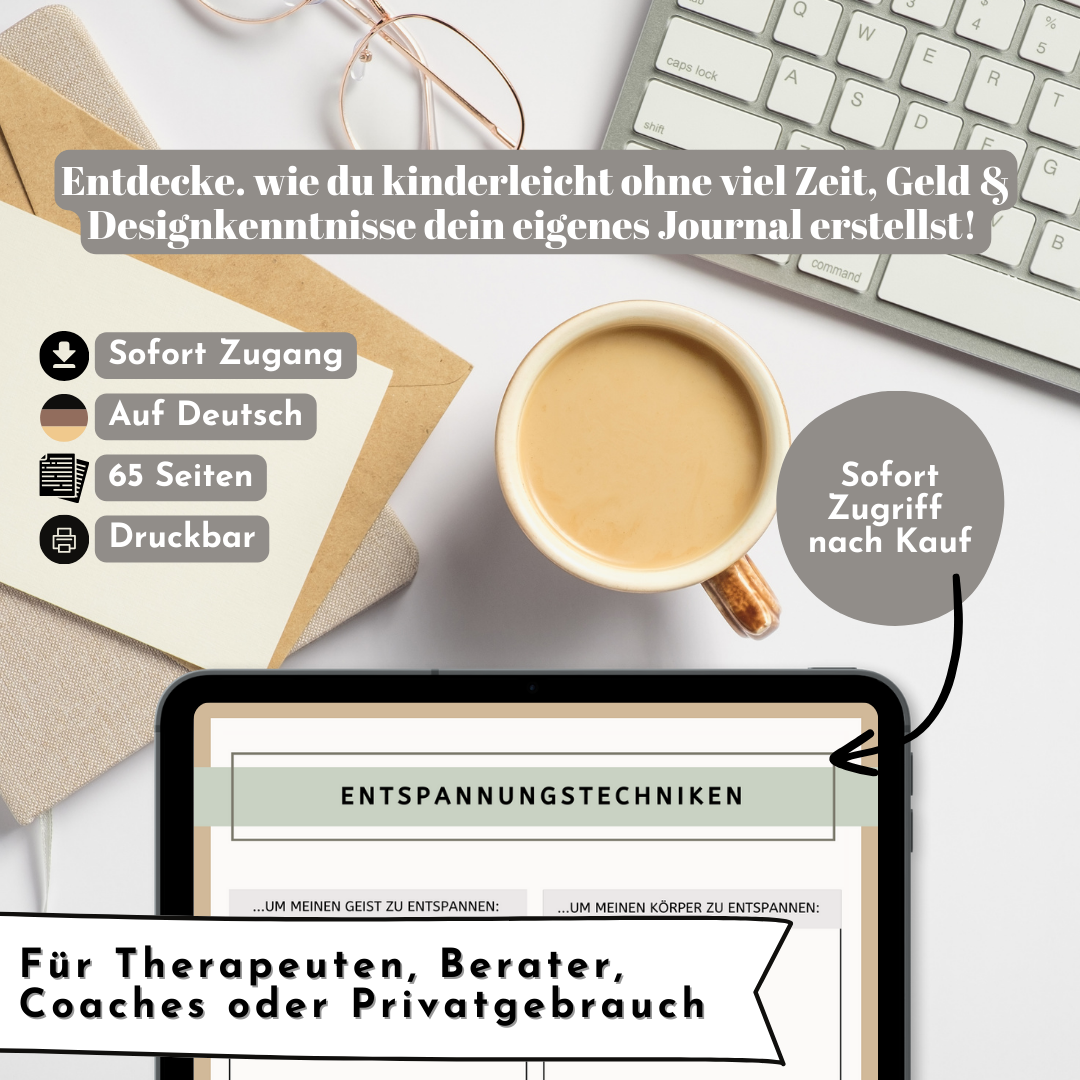 Mental Health Journal Canva Vorlage