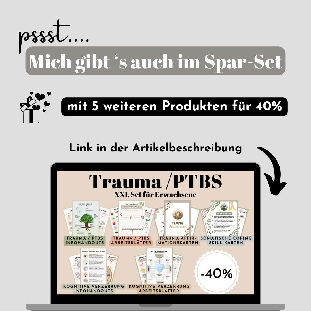 Trauma, PTBS Handouts + Arbeitsblätter