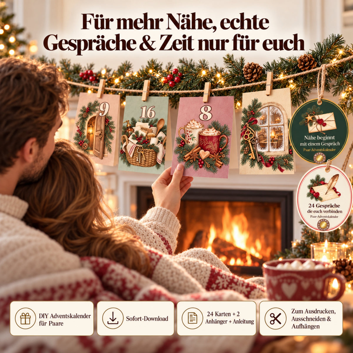 DIY Adventskalender für Paare 2026 – Nähe beginnt mit einem Gespräch