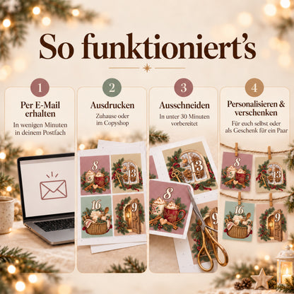 DIY Adventskalender für Paare 2026 – Nähe beginnt mit einem Gespräch