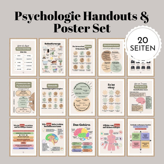 Psychologie Handouts & Poster Set