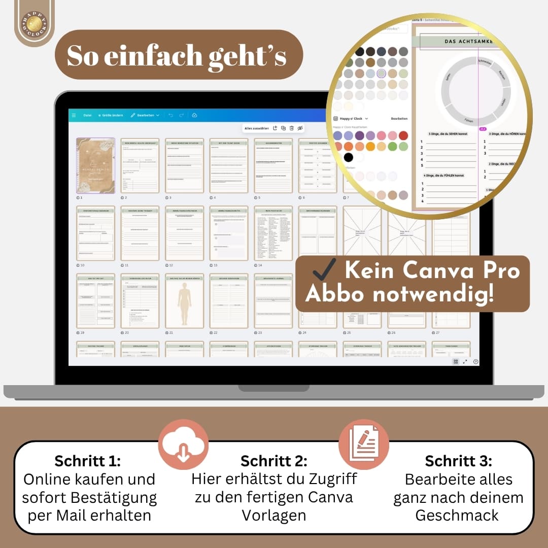 Mental Health Journal Canva Vorlage