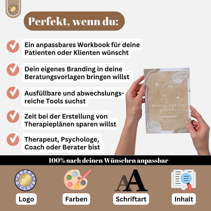 Mental Health Journal Canva Vorlage