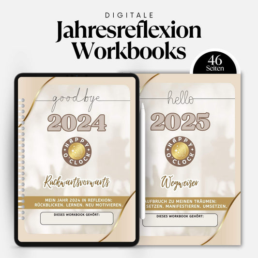 Jahresreflexion Workbook - Psychologische Fragen