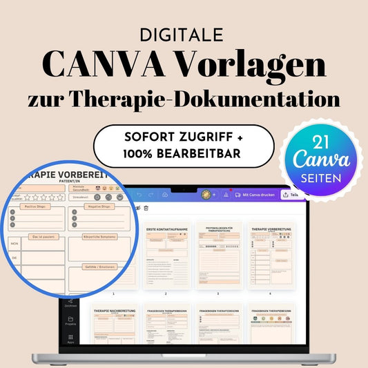 Therapie Canva Vorlagen