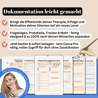 Therapie Canva Vorlagen