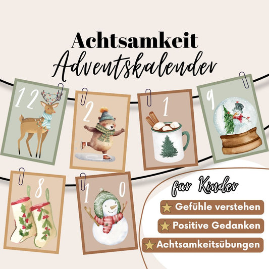 Achtsamkeit Adventskalender für Kinder 2024