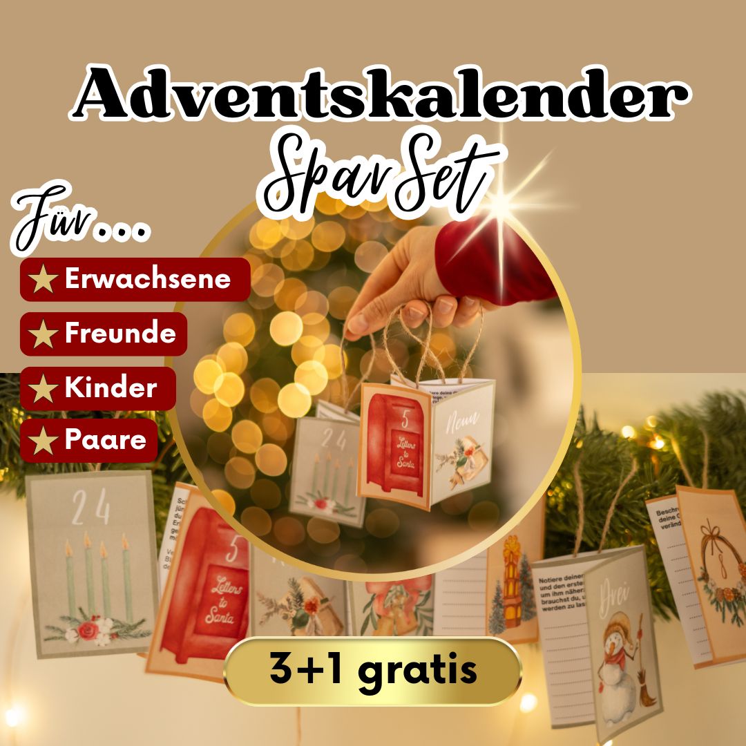 Spar Set: 4x Achtsamkeit Adventskalender 2024