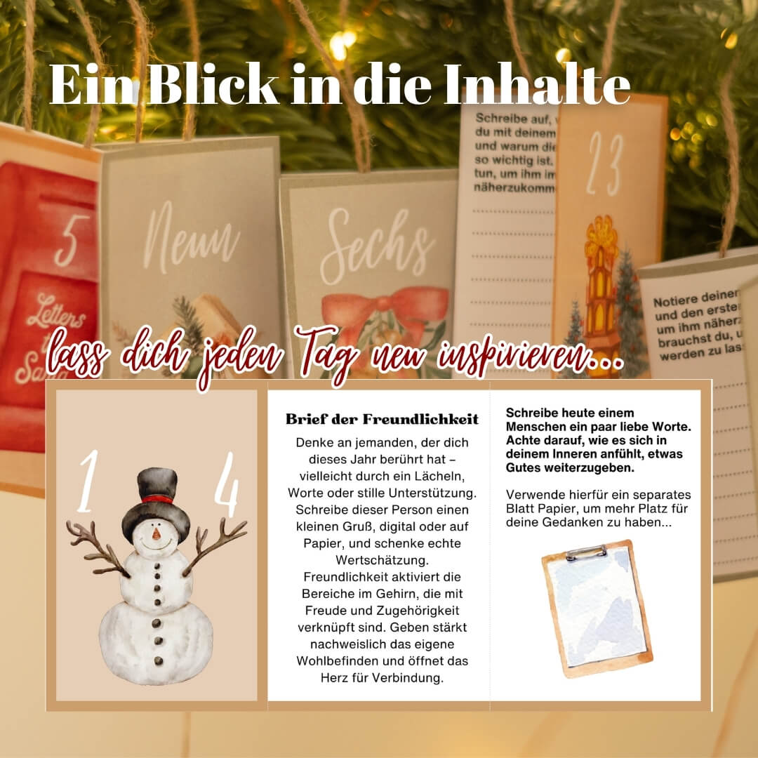 Achtsamkeit Adventskalender für Erwachsene 2025