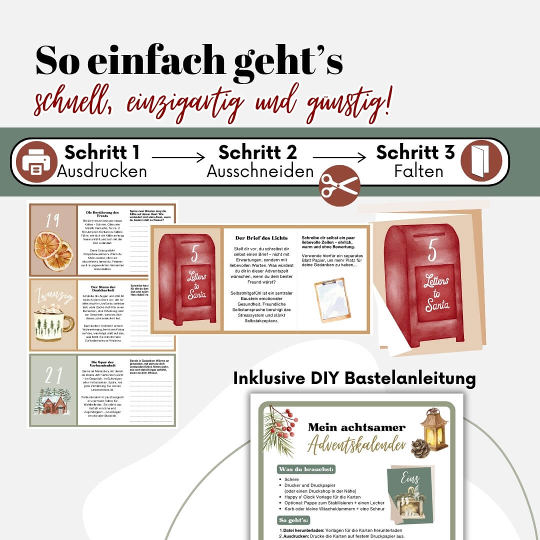 Achtsamkeit Adventskalender für Erwachsene 2025