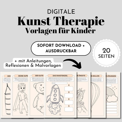 Kinder Kunst Therapie Vorlagen