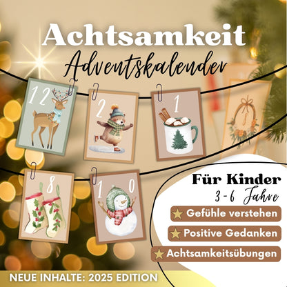 Achtsamkeit Adventskalender für Kinder 2025 (3-6 Jahre)