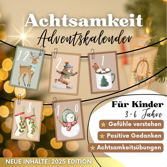 Achtsamkeit Adventskalender für Kinder 2025 (3-6 Jahre)