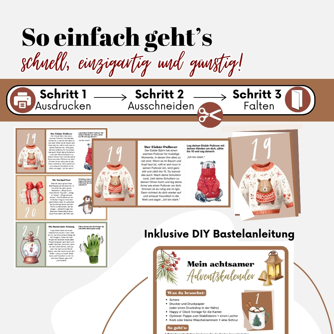 Achtsamkeit Adventskalender für Kinder 2025 (3-6 Jahre)