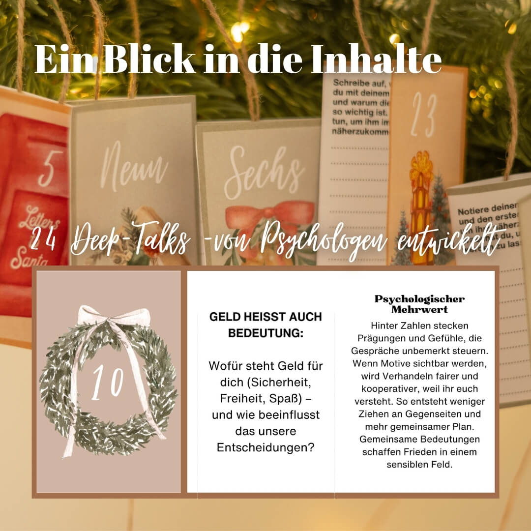 Deep Talk Adventskalender für Paare 2025