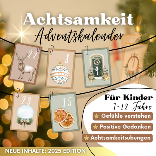 Achtsamkeit Adventskalender für Kinder 2025 (7-12 Jahre)