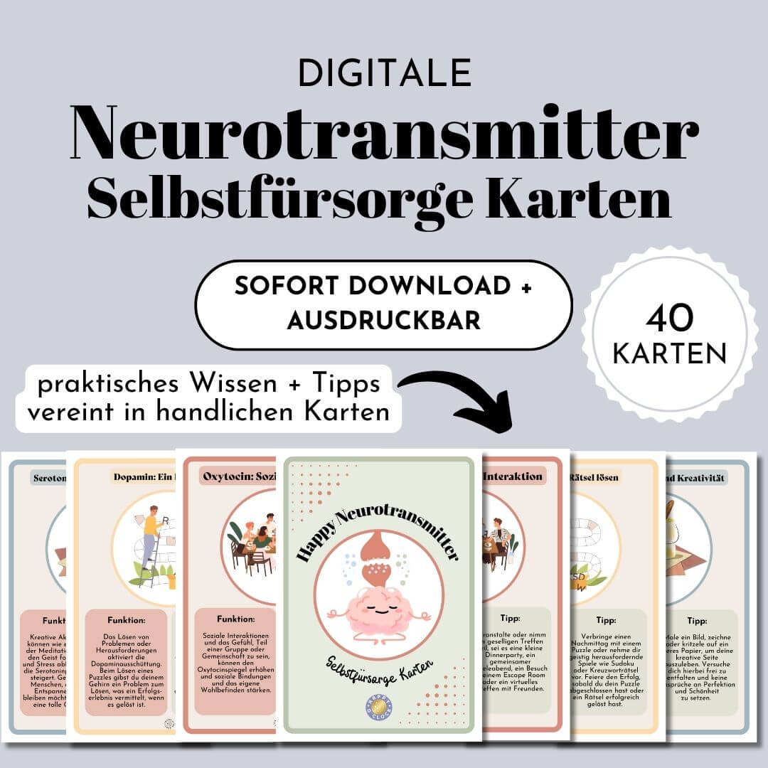 Neurotransmitter Selbstfürsorge Karten