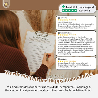 Therapie Tagebuch Set für mentale Stärke & Achtsamkeit