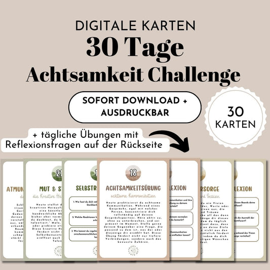 30 Tage Achtsamkeit Challenge