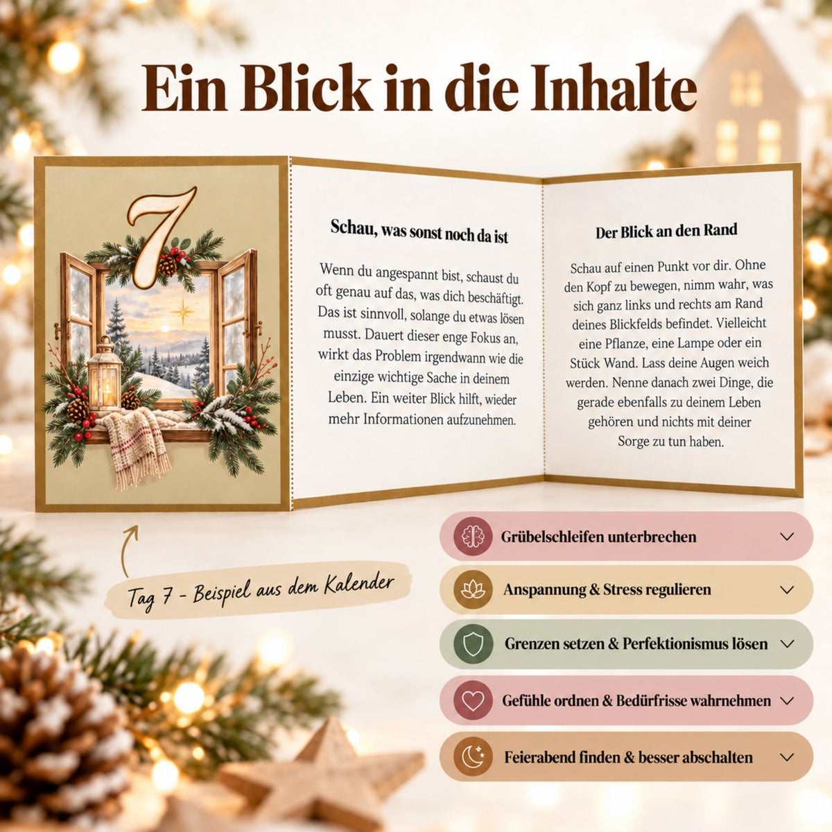 DIY Adventskalender für Erwachsene 2026 – Raus aus dem Gedankenkarussell