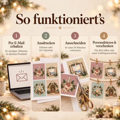 DIY Adventskalender für Erwachsene 2026 – Raus aus dem Gedankenkarussell