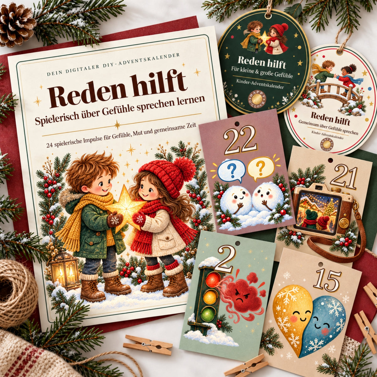 DIY Adventskalender für Kinder 2026 – Reden hilft