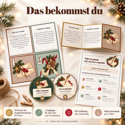 DIY Adventskalender für Paare 2026 – Nähe beginnt mit einem Gespräch