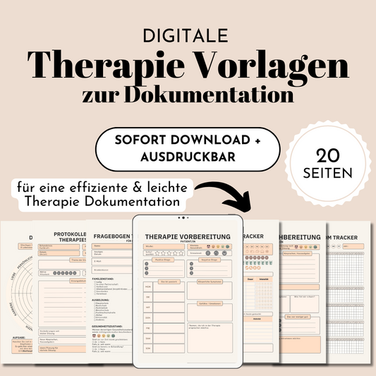 Therapie Vorlagen (Psychotherapie, Ergotherapie)